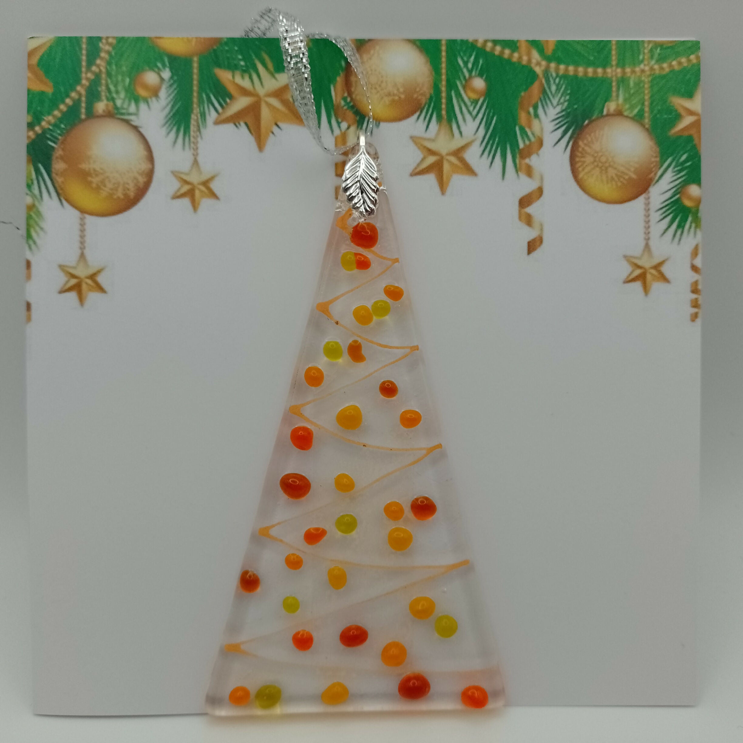 Fused Glass Christmas Card