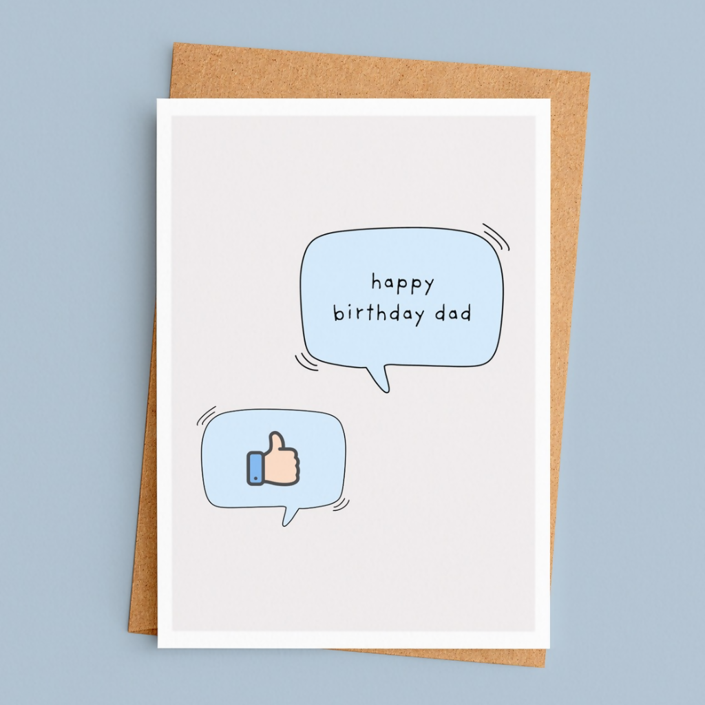 Happy Birthday Dad Funny Text Message Card