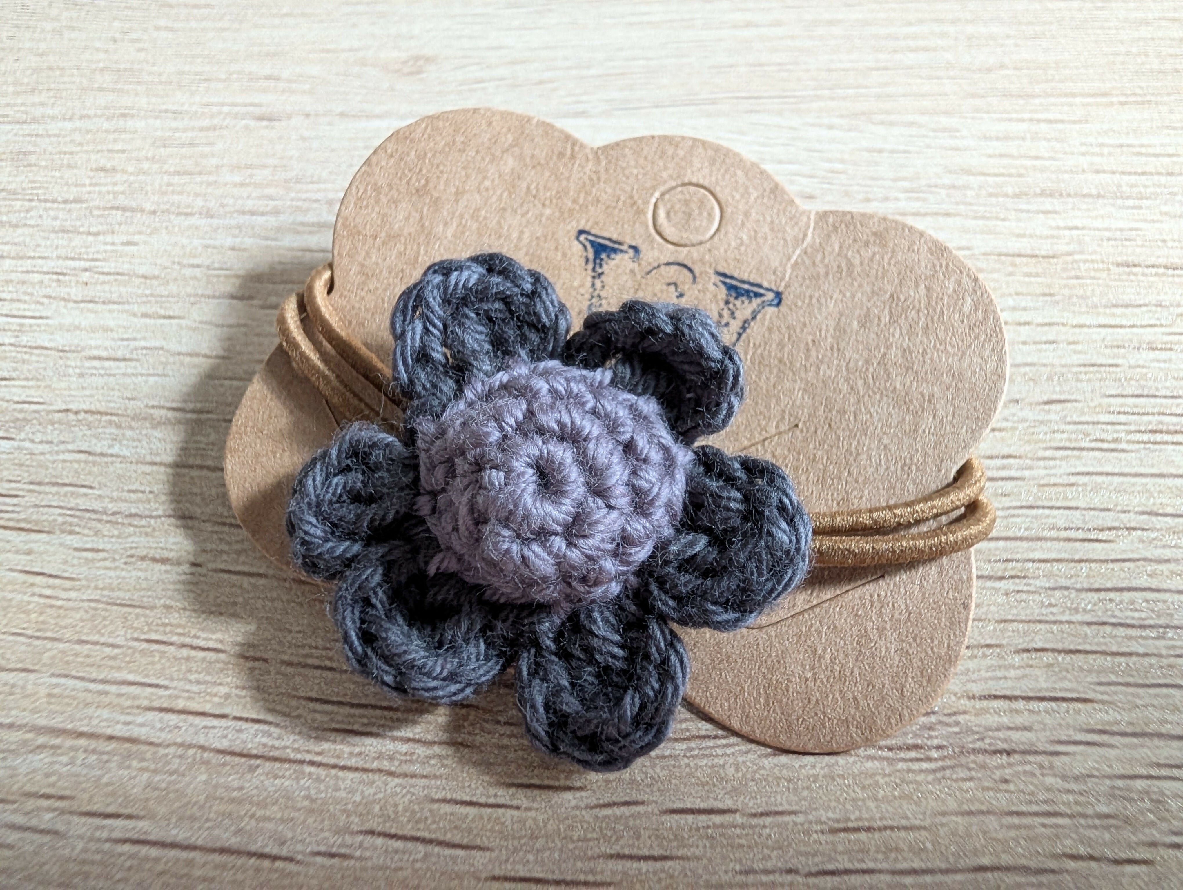 Hair Accessory - little dark grey flower