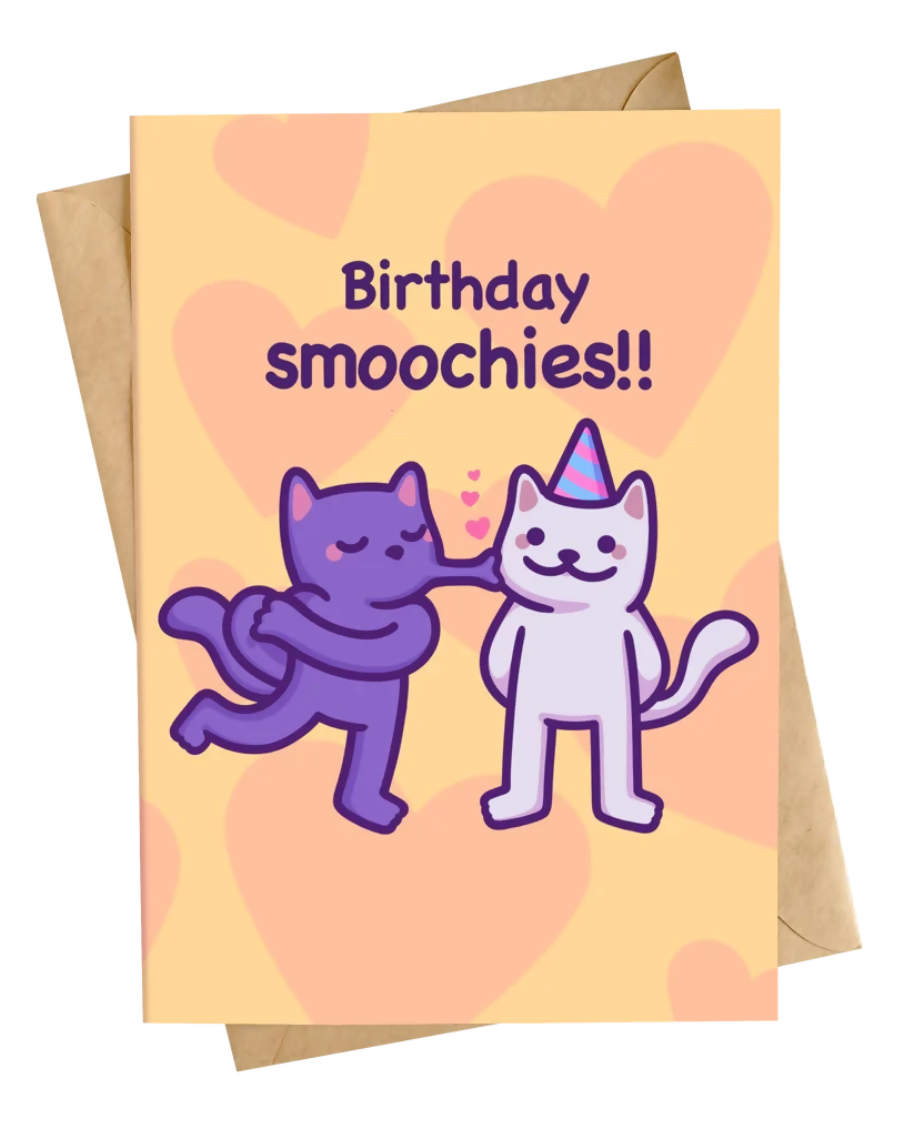 Birthday Smooches Greetings Card