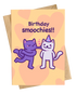 Birthday Smooches Greetings Card