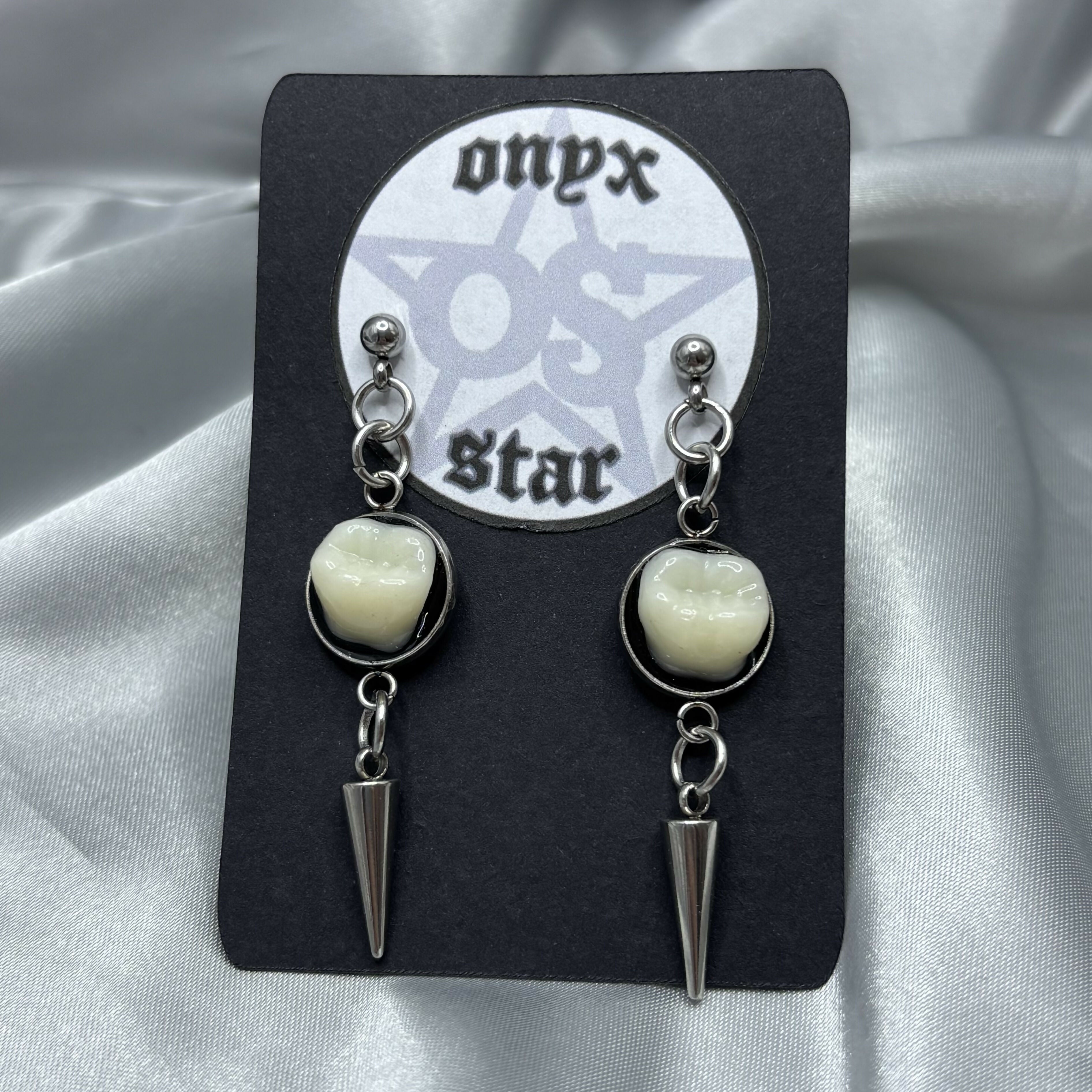 Tooth Spike Dangle Earrings