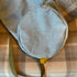 Unique Handcrafted Denim Drawstring Barrel Bag Made From Upcycled Jeans