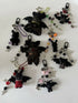 Bat Baby Red and Black Halloween Handmade Trinket Keychain