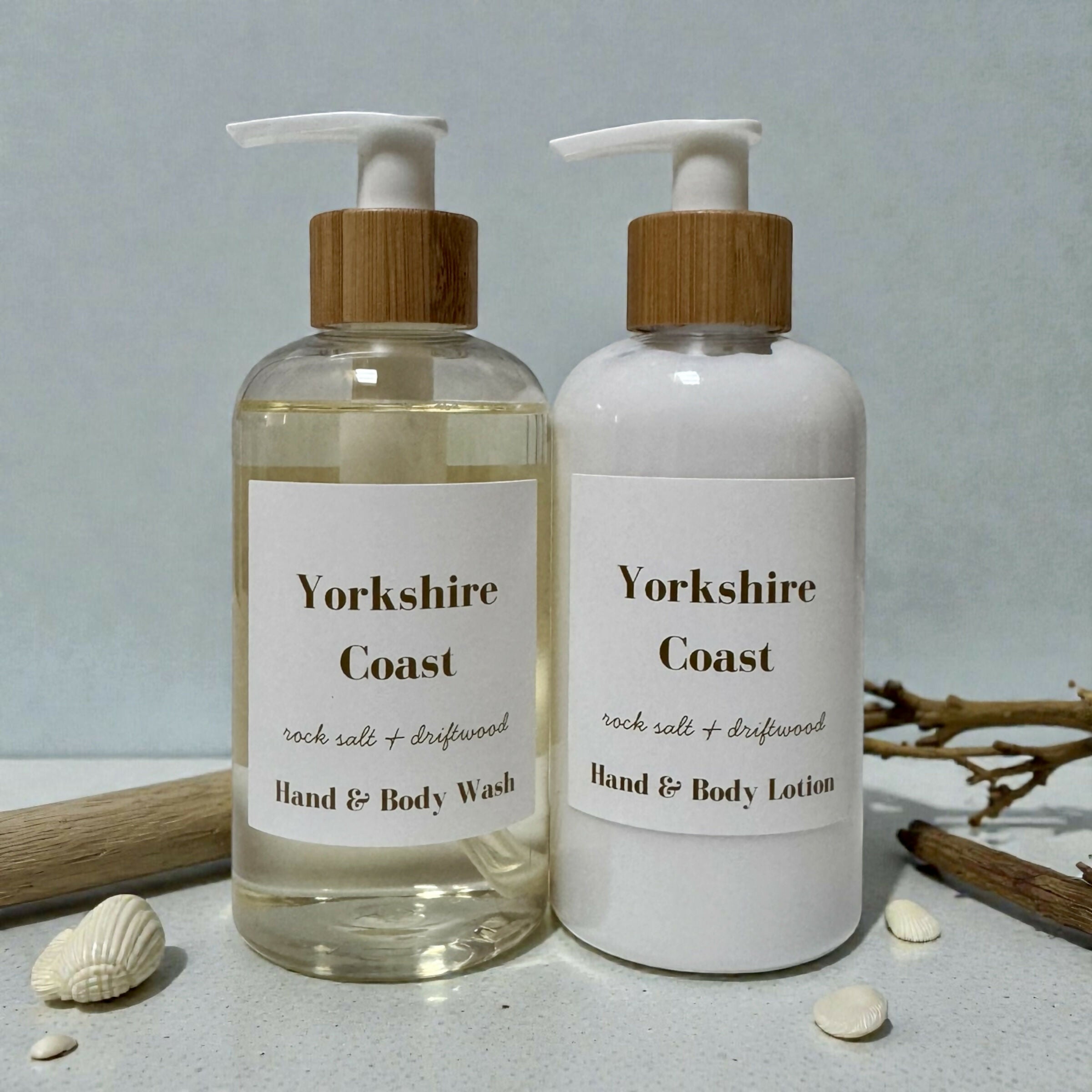 Yorkshire Coast - Rock Salt & Driftwood Hand Wash & Lotion Set