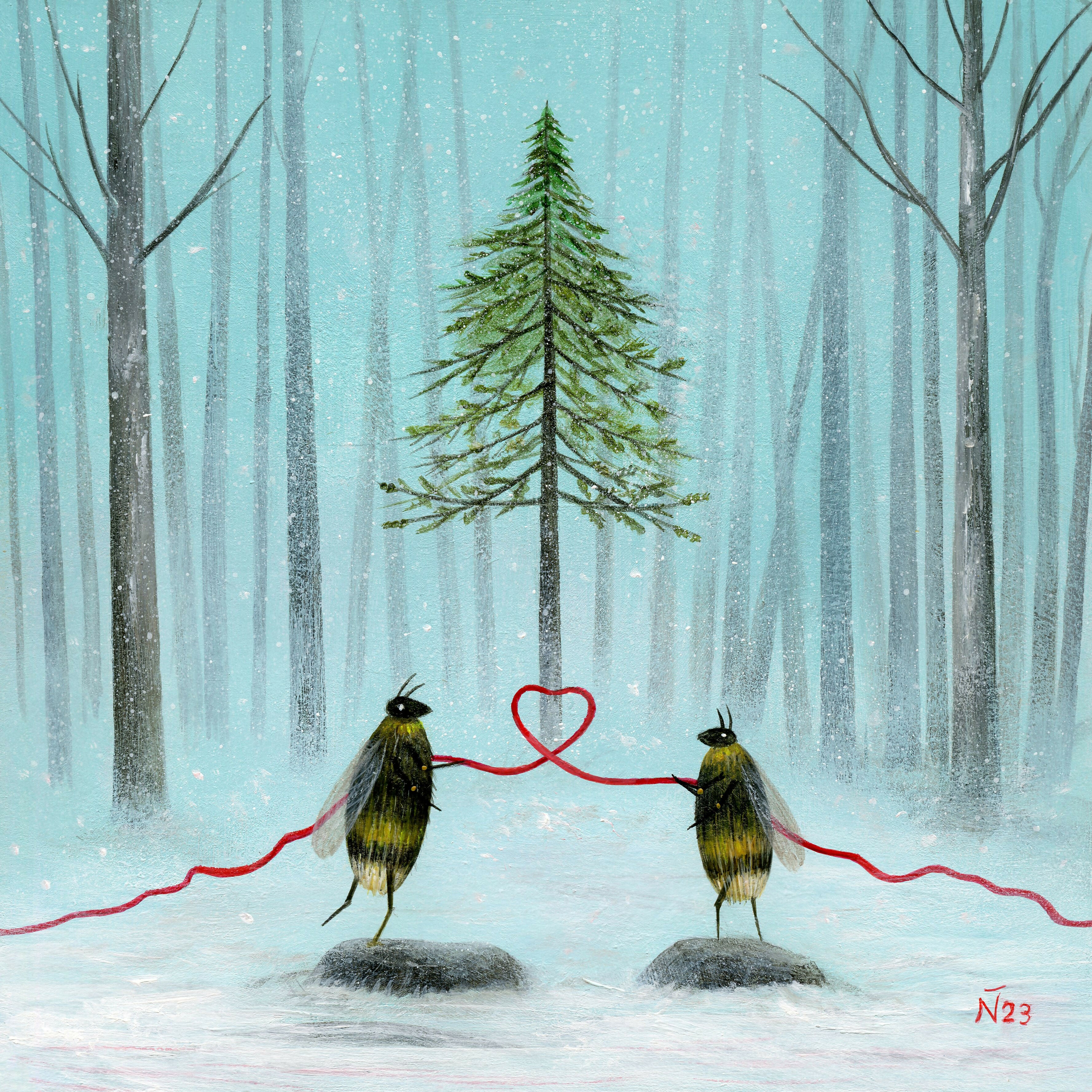 The Red Thread 10"x10" Print