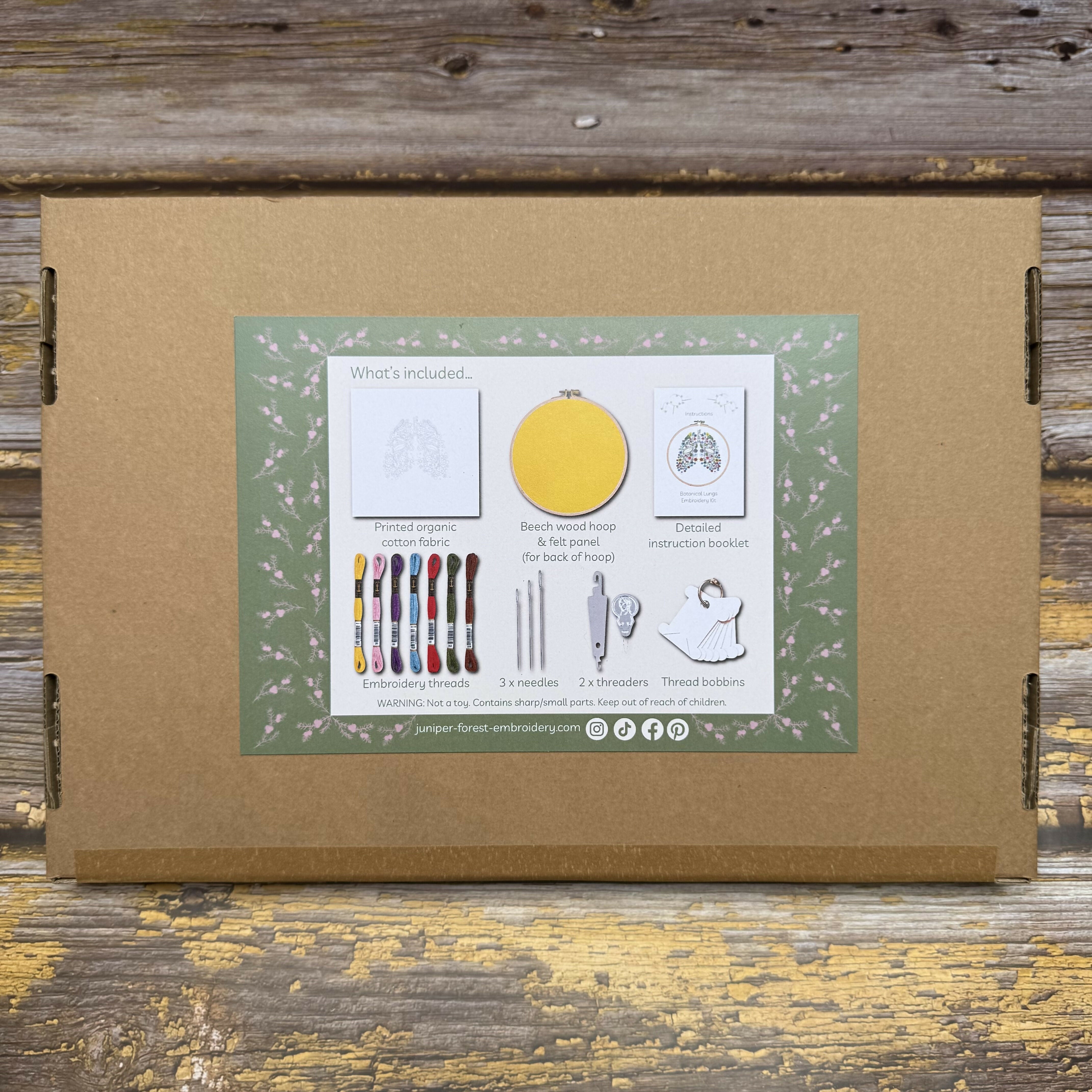 Botanical Lungs Embroidery Kit