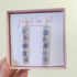 Forget Me Not Long Earrings Sterling Silver