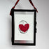 Framed Valentines I Love You drypoint Print