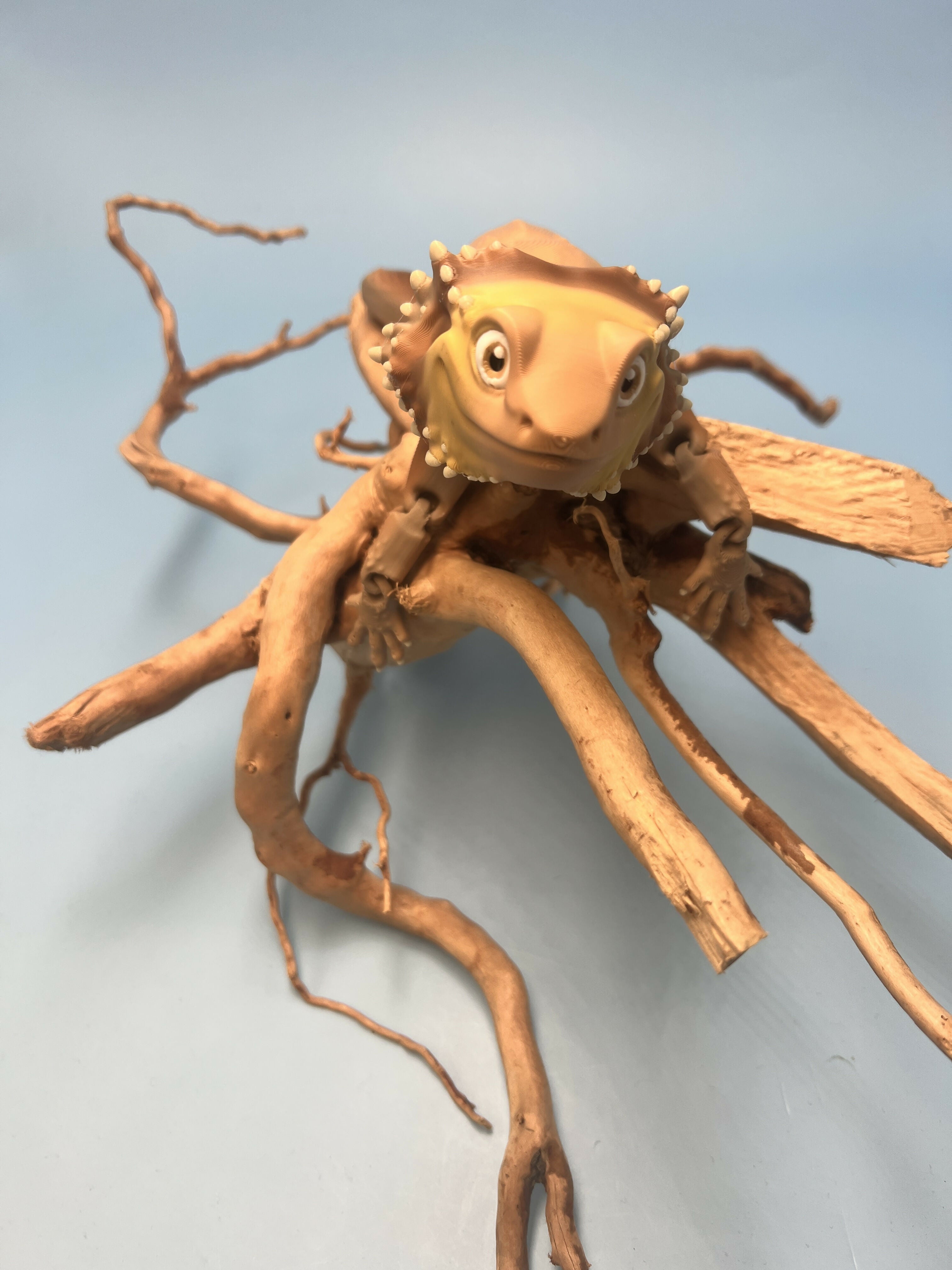 3D Printed LARGE: Articulated Sensory Fidget Animals friends Bearded Dragon 25cm