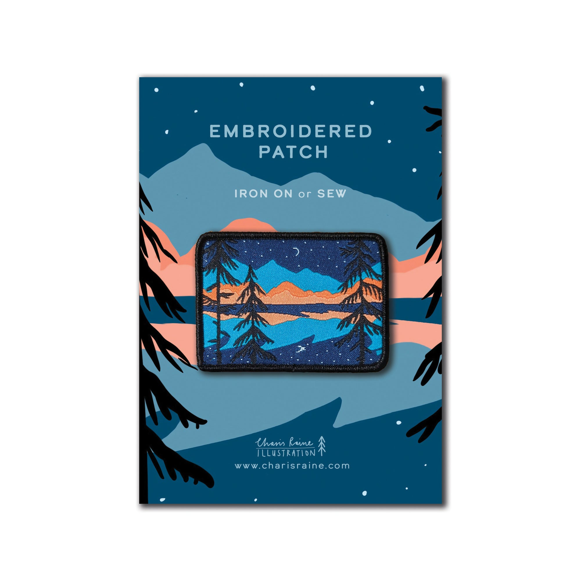 Forest Sunset Iron On Patch