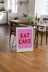 Eat Cake Pink Hand Painted Art Print