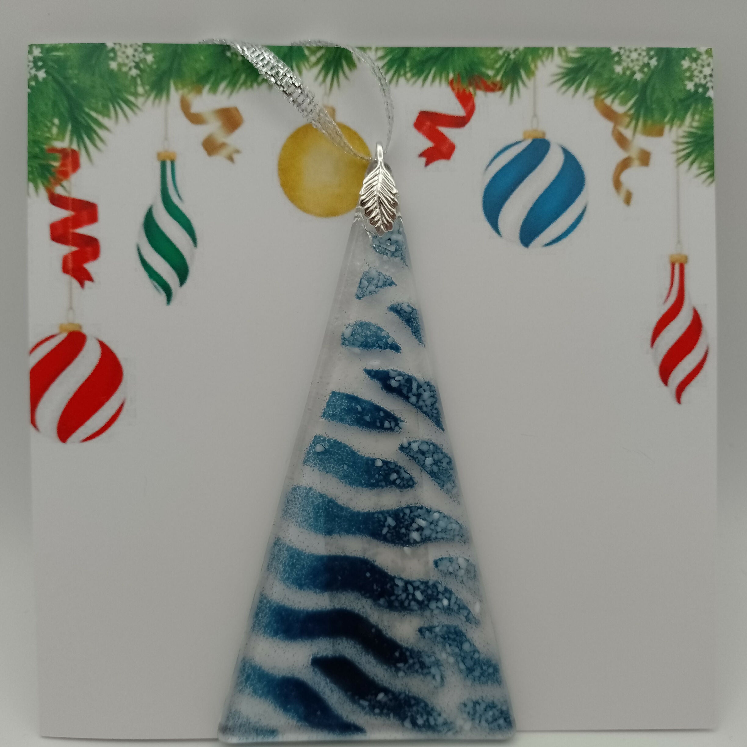 Fused Glass Christmas Card