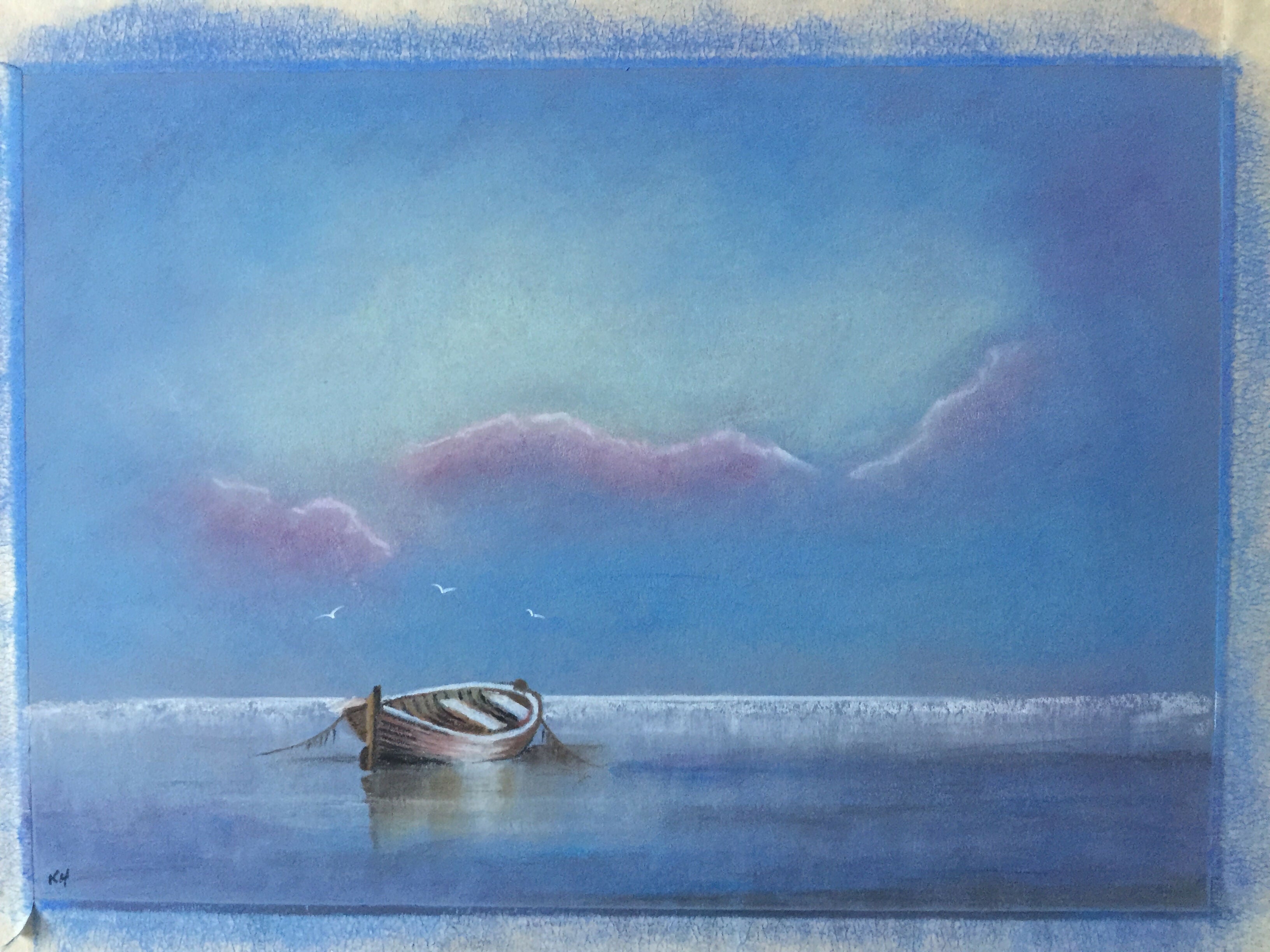 SEASCAPE FRAMED PRINT 7x5in