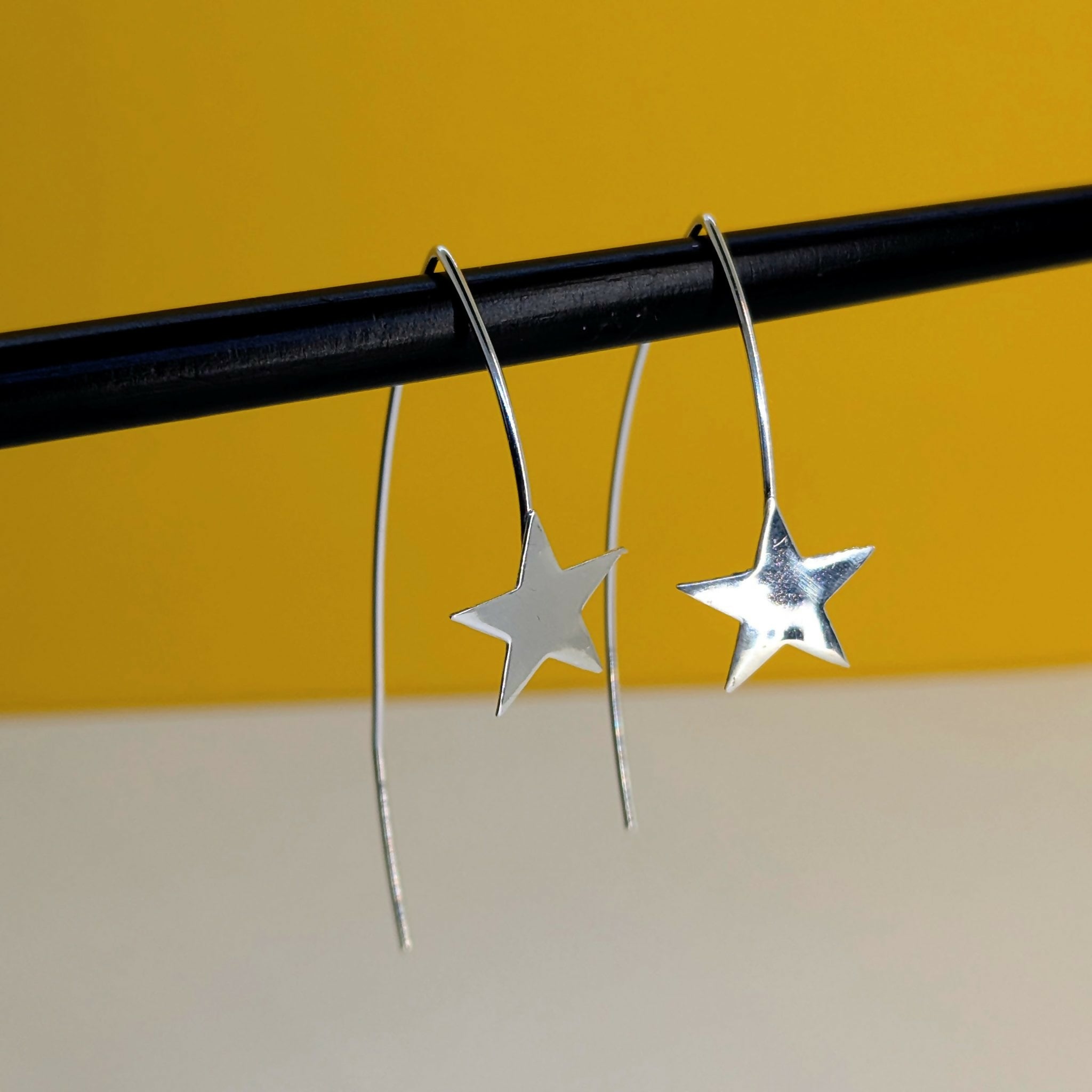 Shooting Star’ Sterling Silver Star Threader Earring