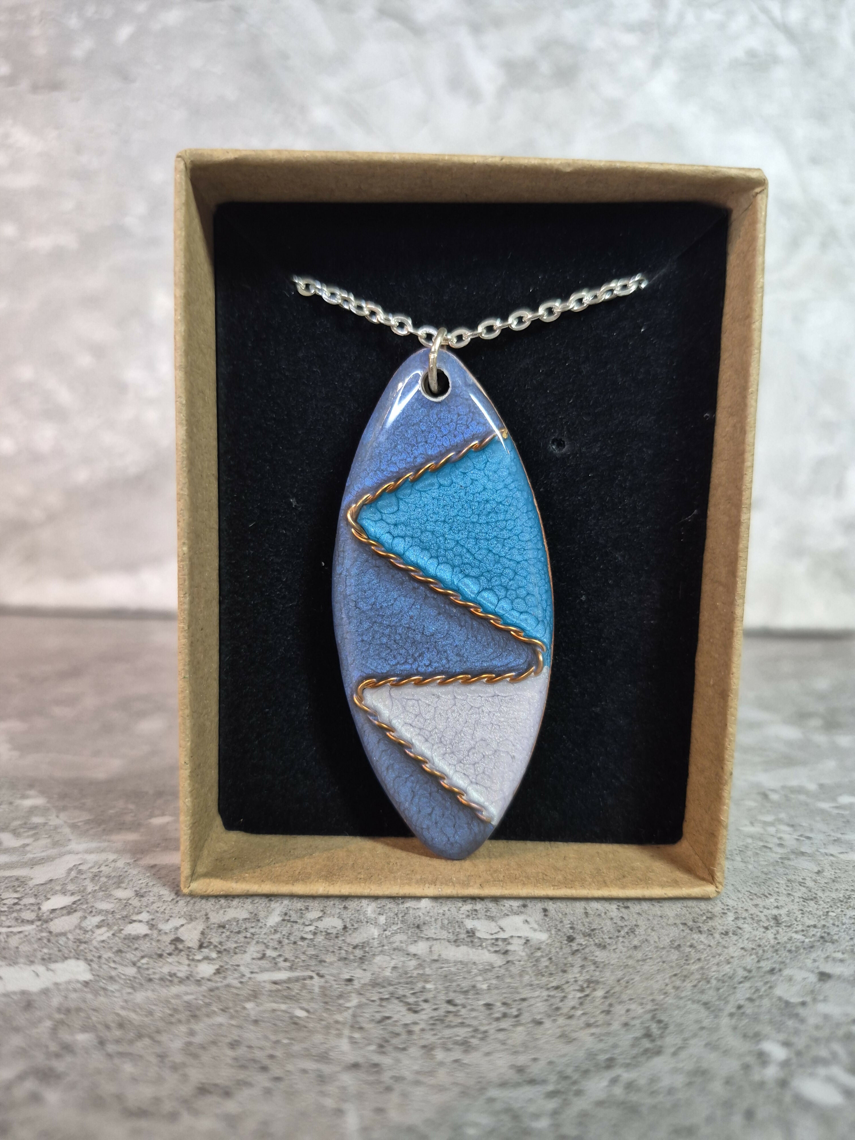 Unique Hand Crafted Oval Pendant