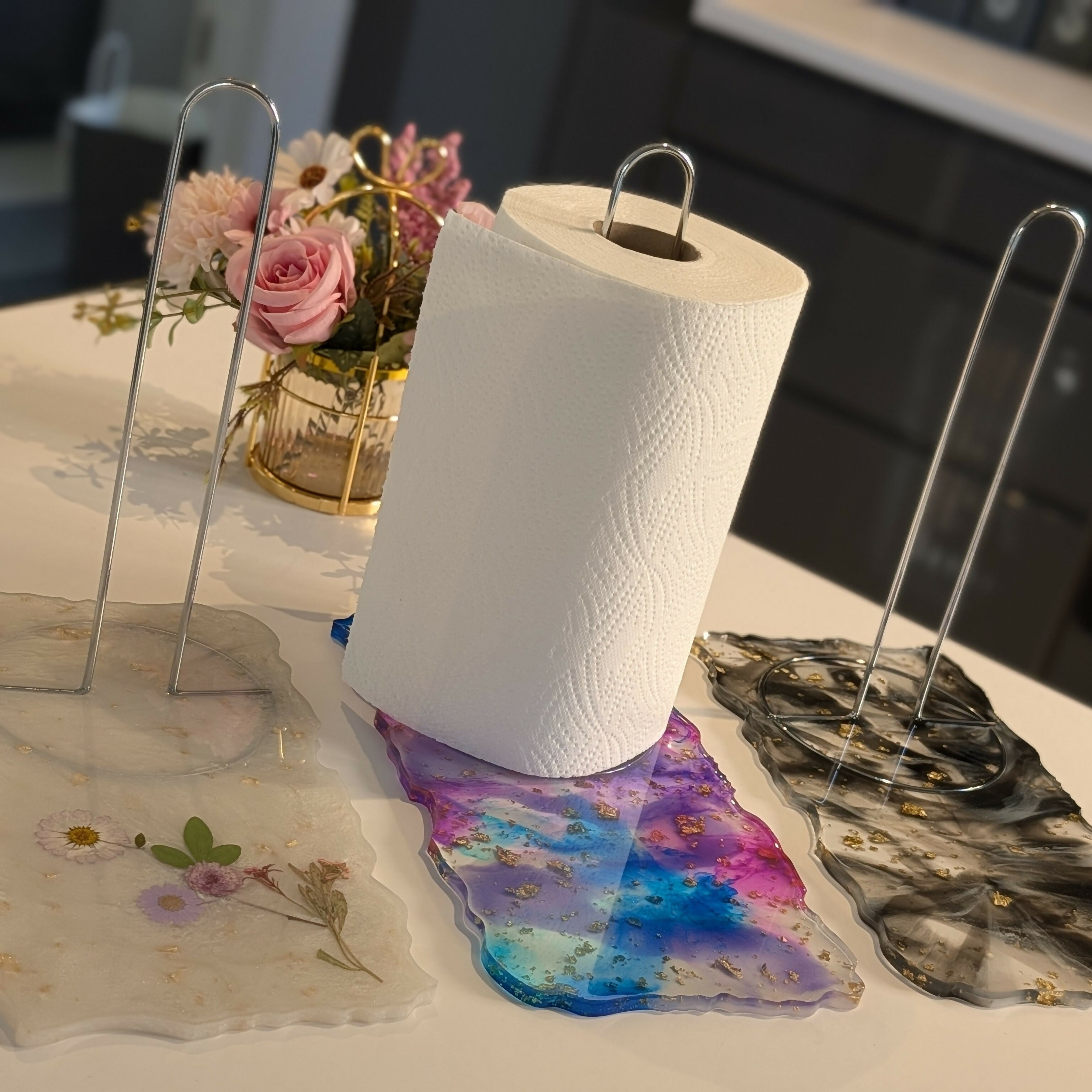 UNIQUE MULTICOLOUR HANDMADE KITCHEN TOWEL HOLDER