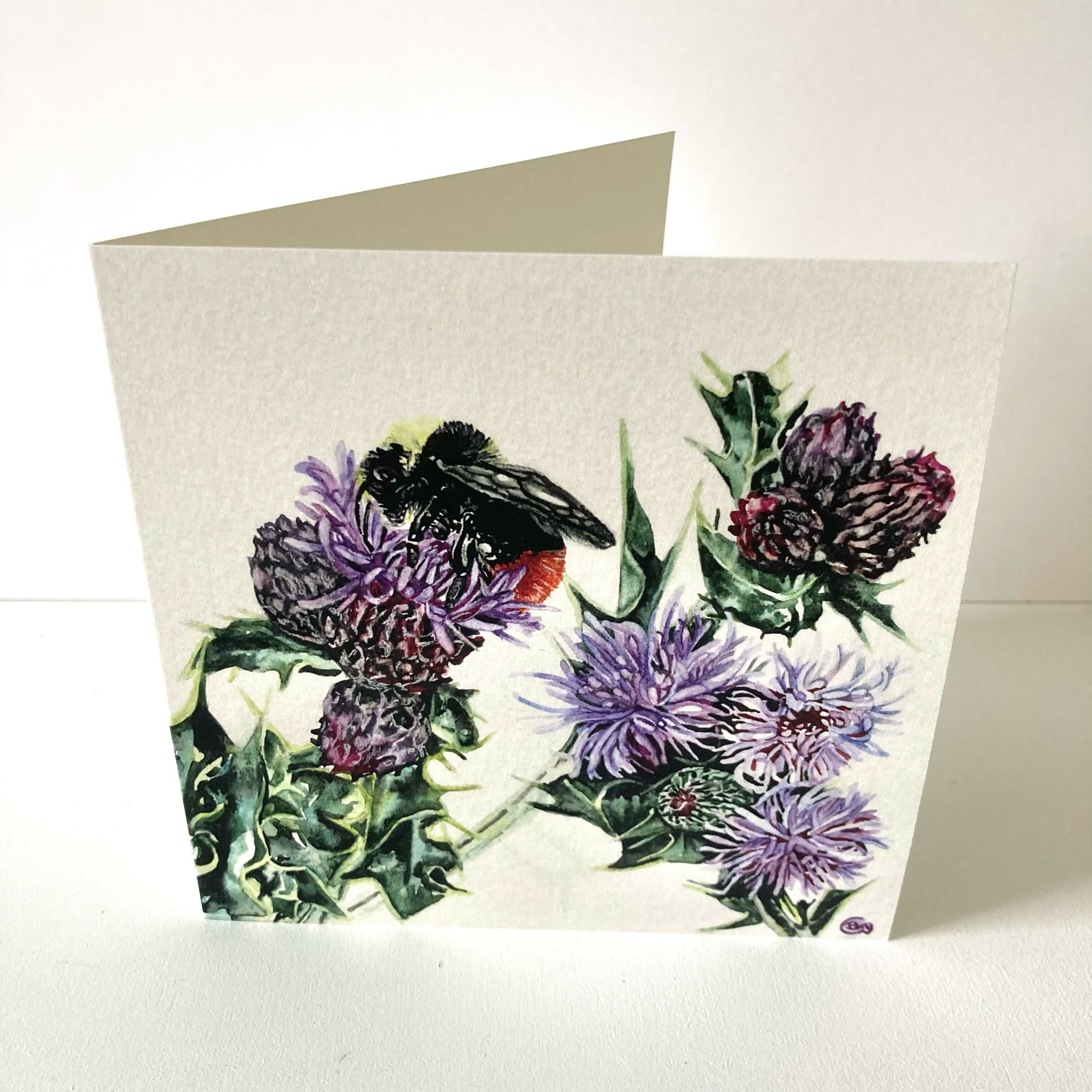 Red Bumblebee - Greetings Card