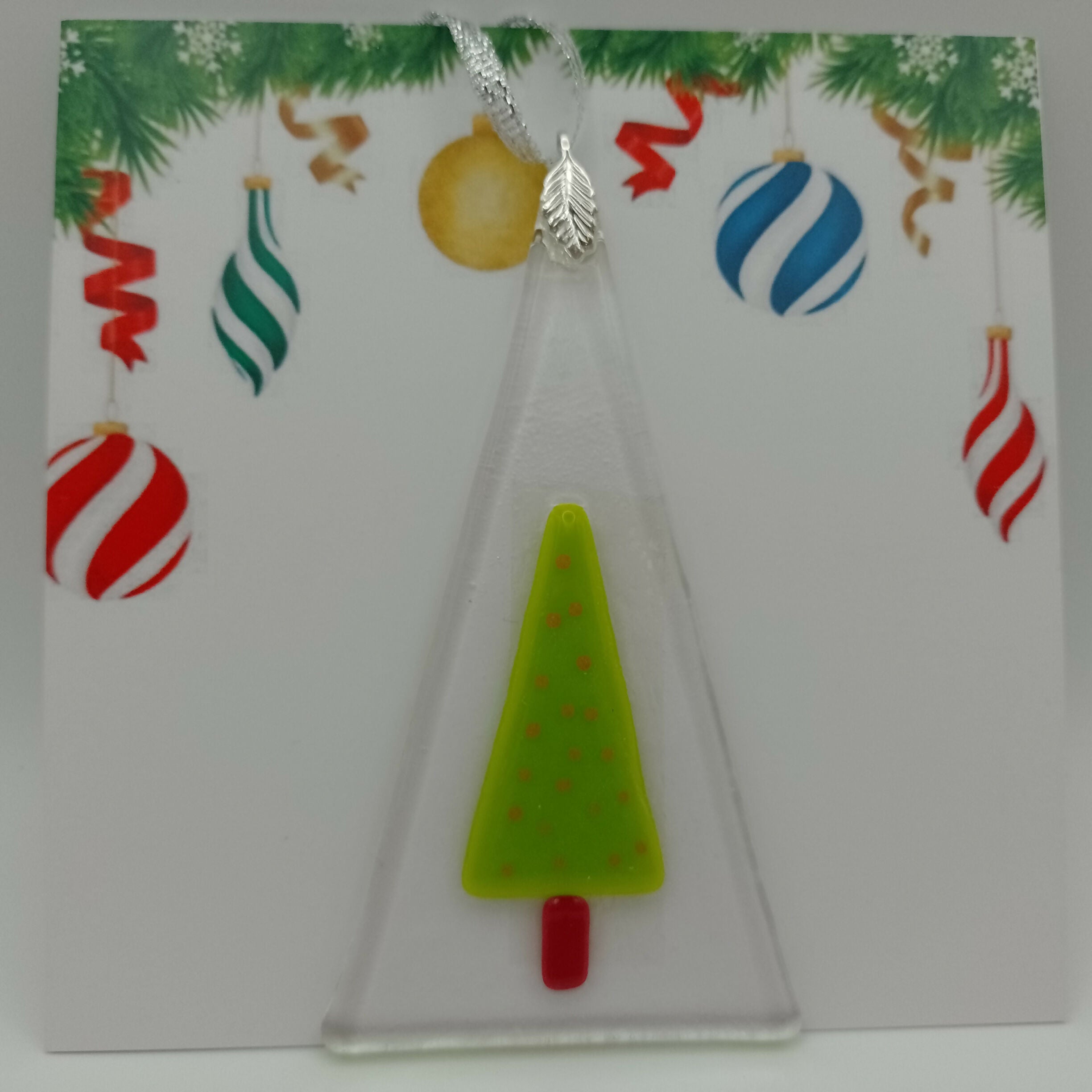 Fused Glass Christmas Card