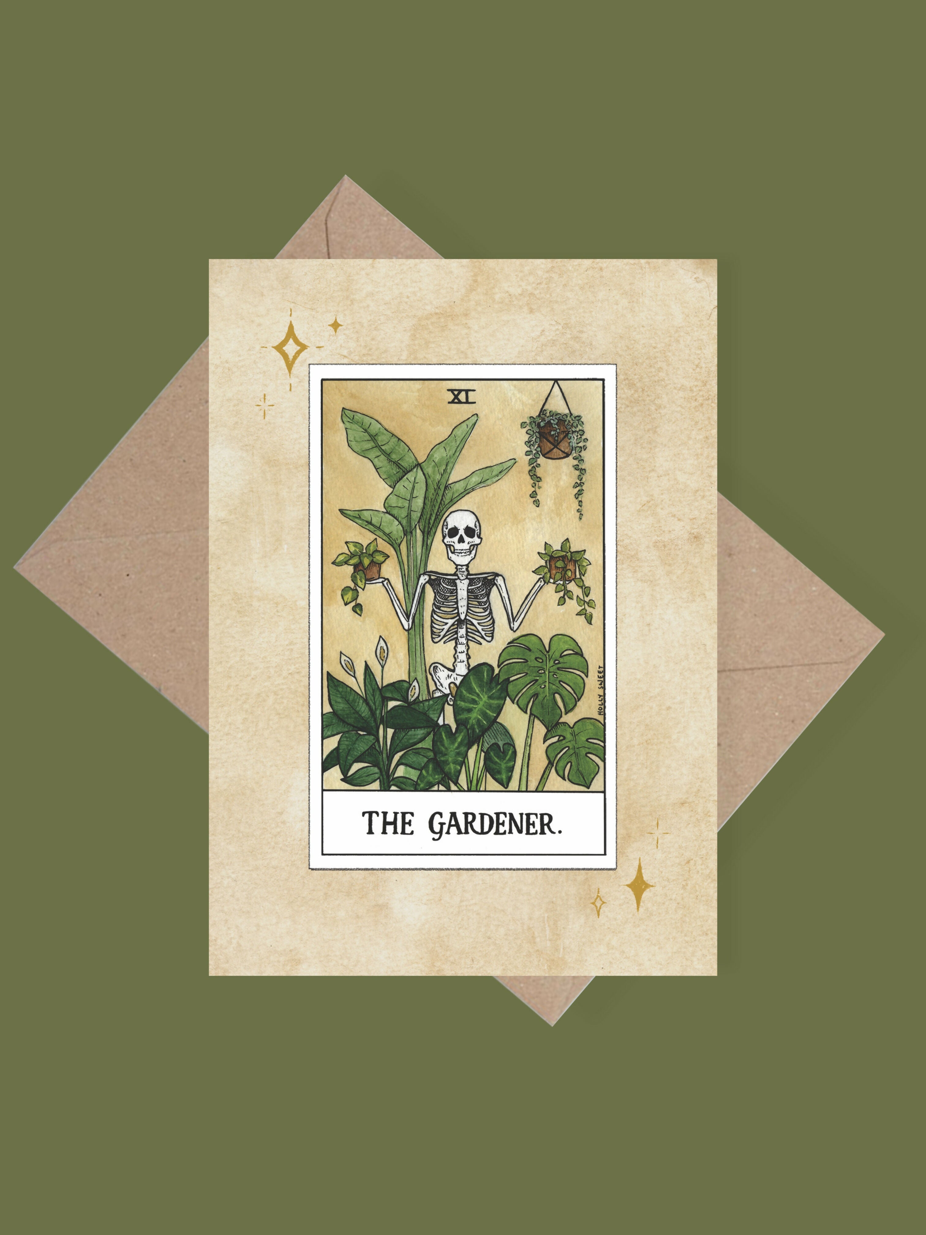 The Gardener Tarot Greetings Card
