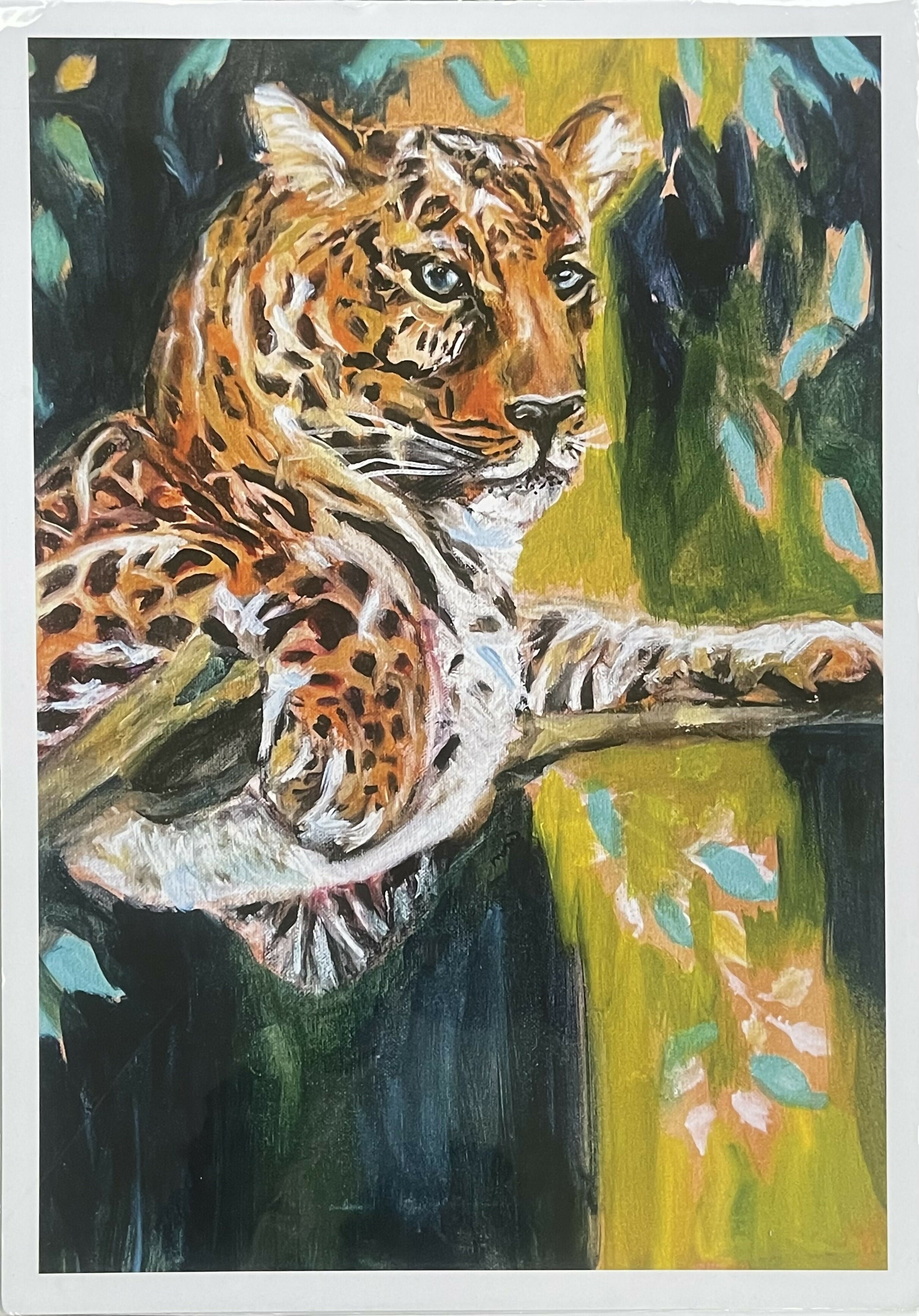 Leopard Resting After Lunch ! - Print