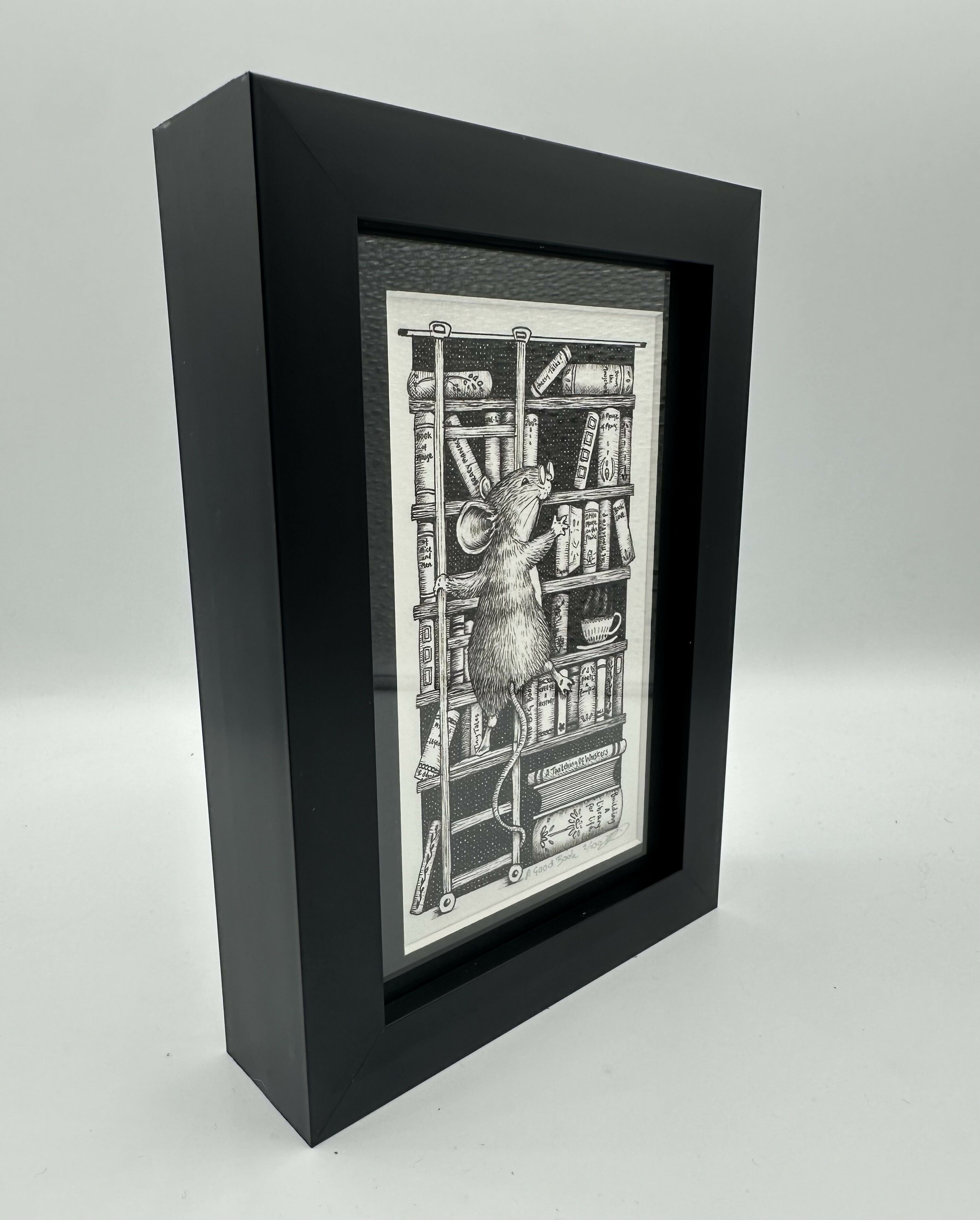 A Good Book - Framed Limited Edition Print - By Jenny Davies