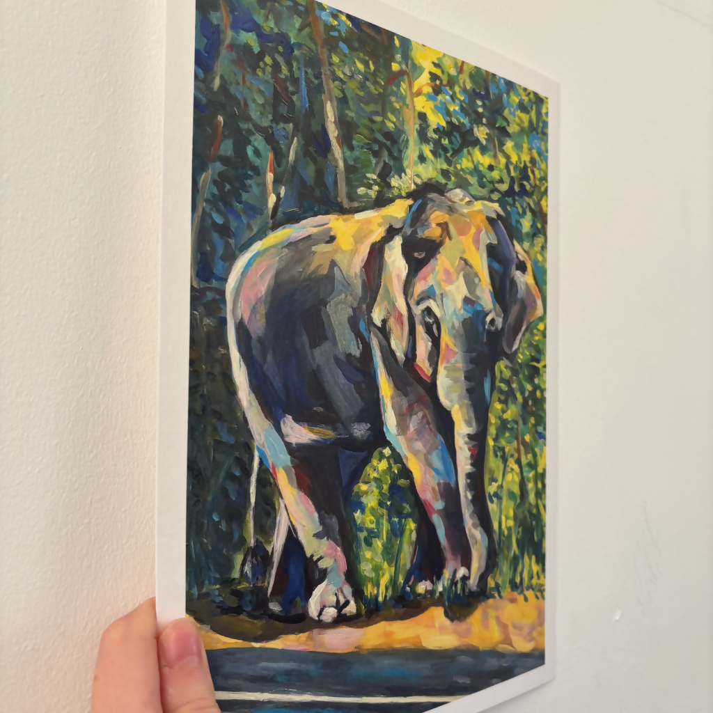 A4 Elephant Print