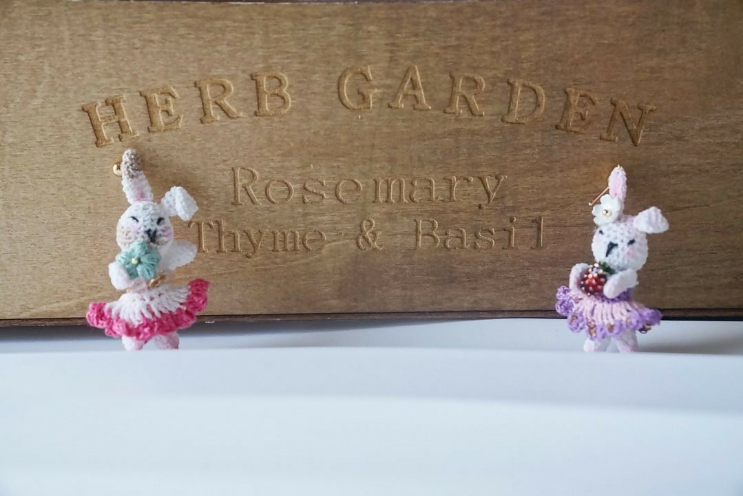 Mini Bunny Flower Earrings