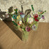 Beaded Floral Bouquet Craft Kit with Mini Glass Vase – DIY Glass Bead Flower Making Set