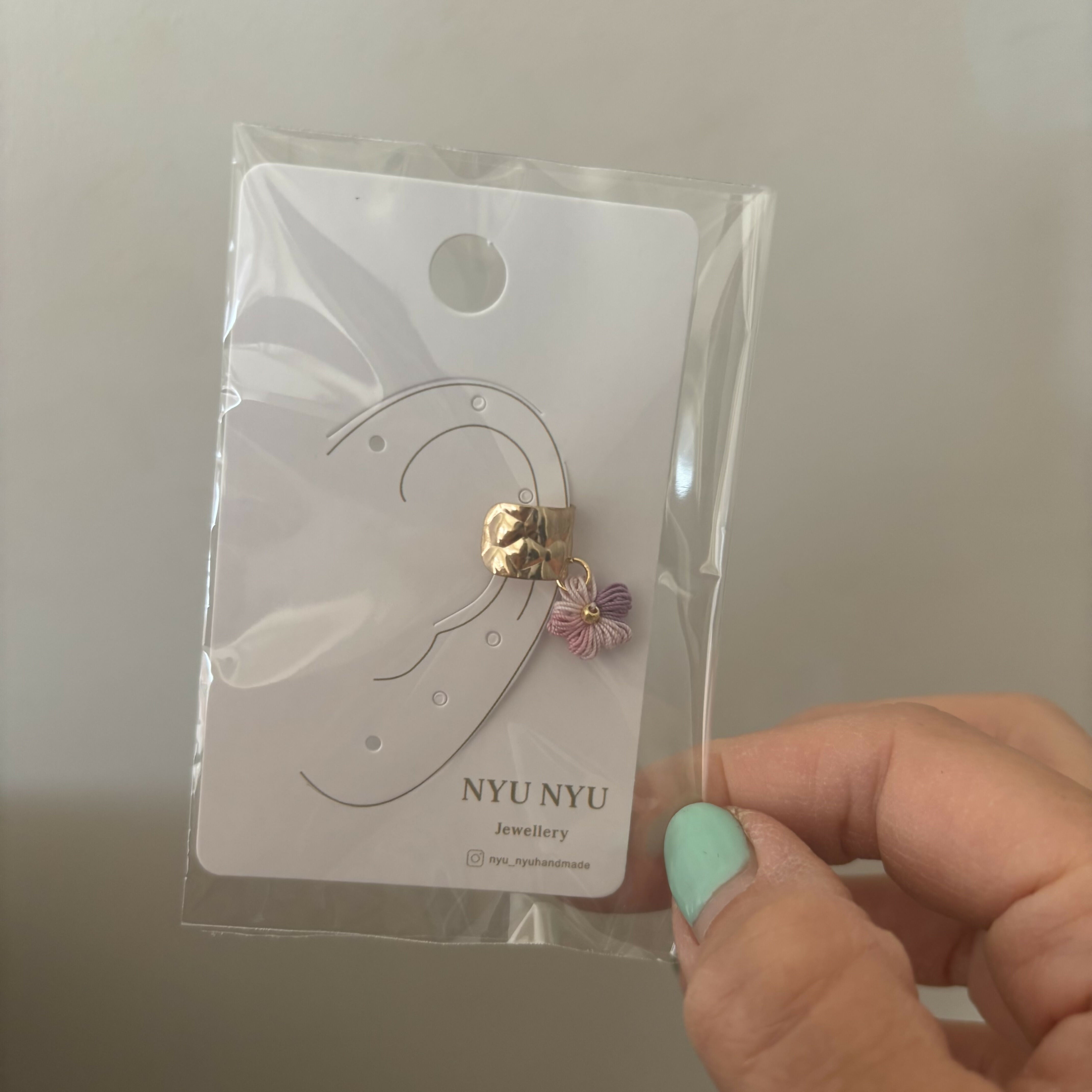 Micro Crochet Flower Ear Clips