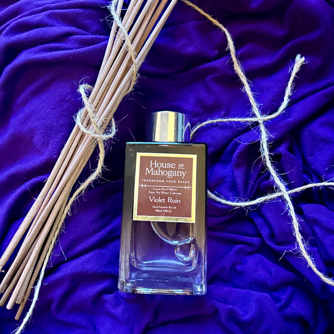 Violet Rain Reed Diffuser & Black Fibre Sticks