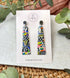 Funky Pattern Collection - Long Dangle Polymer Clay Earrings