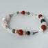 HEALING CRYSTAL & STERLING SILVER STRETCH BRACELET WITH AROMATHERAPY BEADS TO HELP WITH GIVING & RECEIVING LOVE