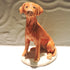 Ceramic Fox Red Labrador Dog Sculpture