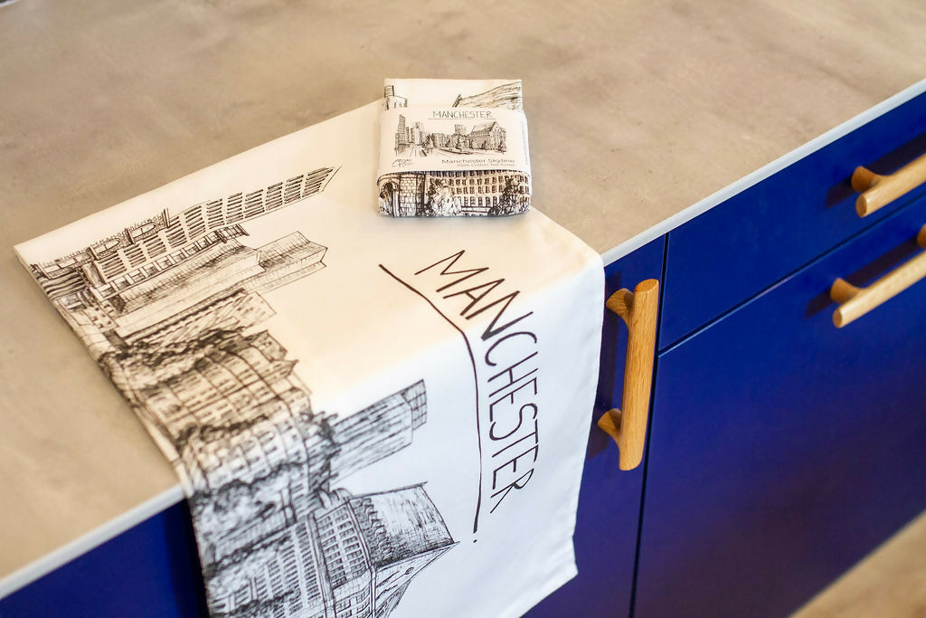 Manchester Skyline Tea Towel