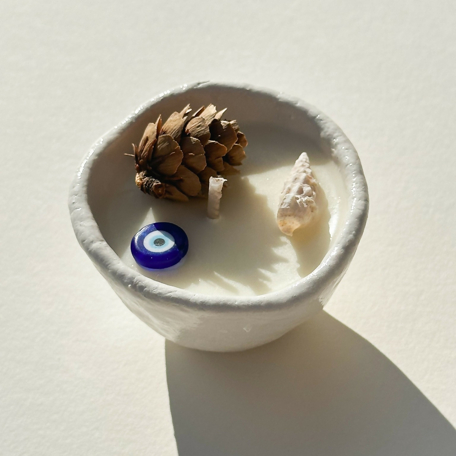 Sail Me To Greece Pinch Pot Aromatherapy Candle