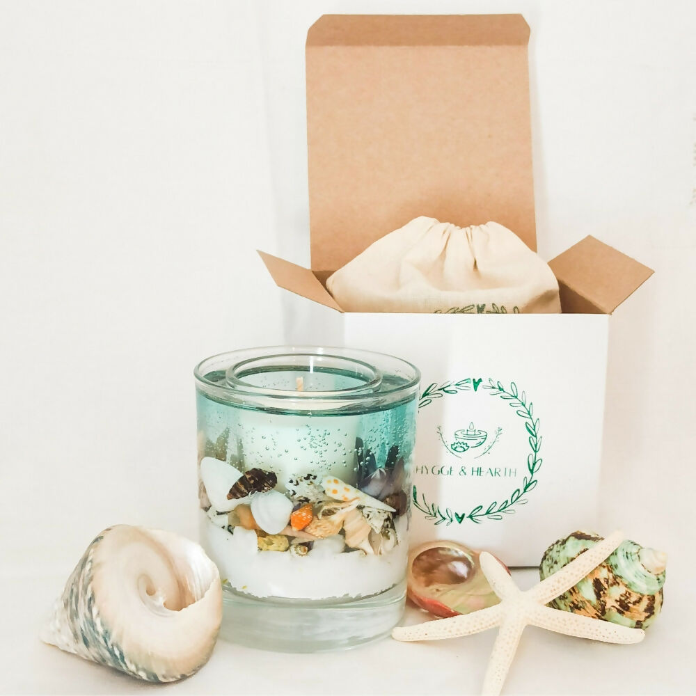 Blue Sea Botanical Candle