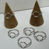Sterling silver circle ring