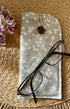 White Stem Flowers Glasses Case
