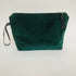 Green Velvet Hummingbird Makeup Bag