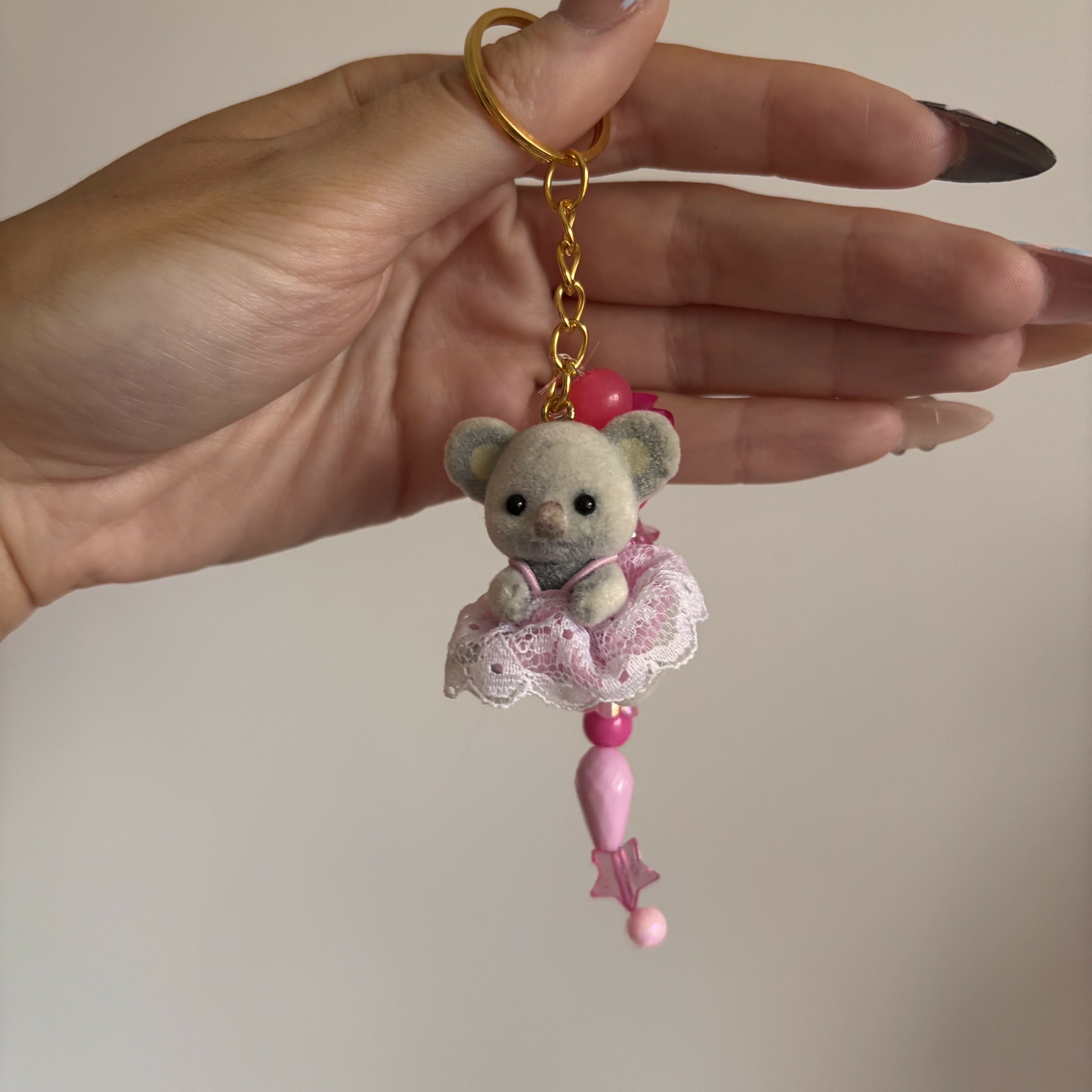 Pink Koala Keyring