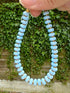 Glass rondel and hematite pastel bracelet with clasp