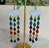 Rainbow Drop Dangly Earrings