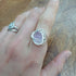 Amethyst Wire Wrapped Adjustable Ring