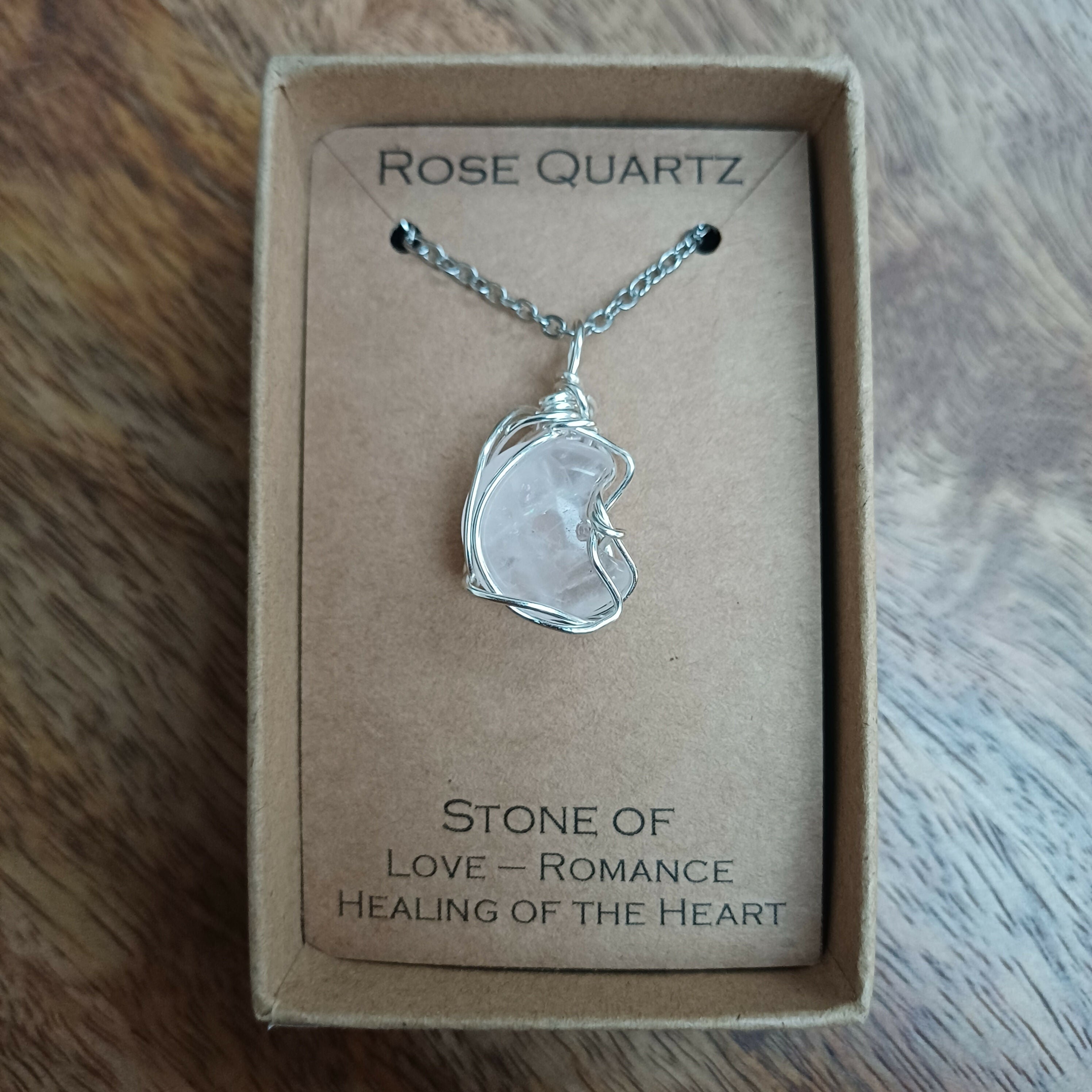 Rose Quartz Wire Wrapped Pendant