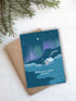 Starry Cabin Christmas Card