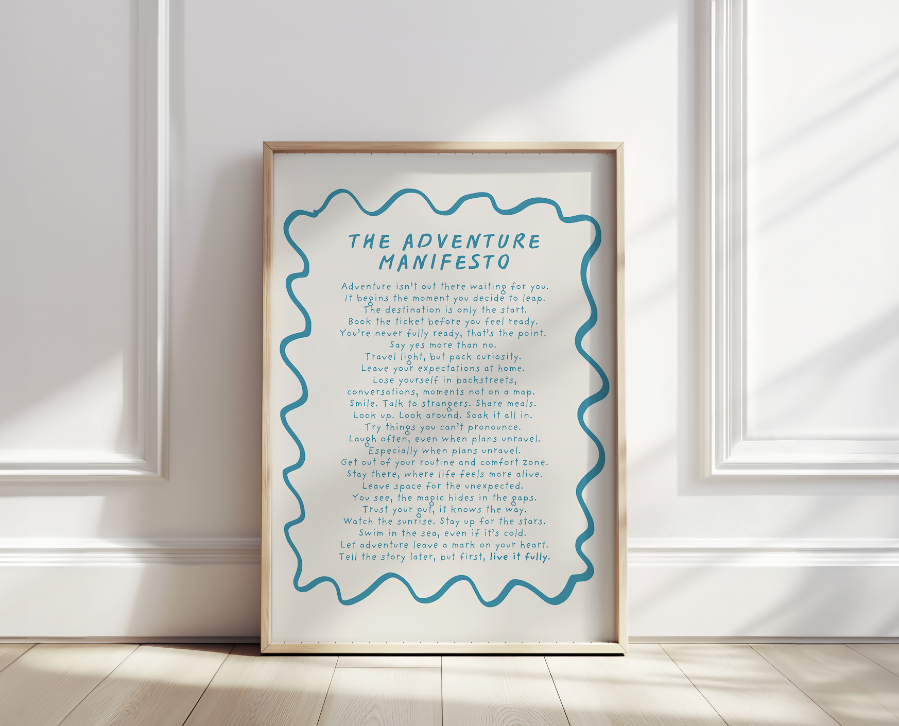Adventure Manifesto A4 Art Print