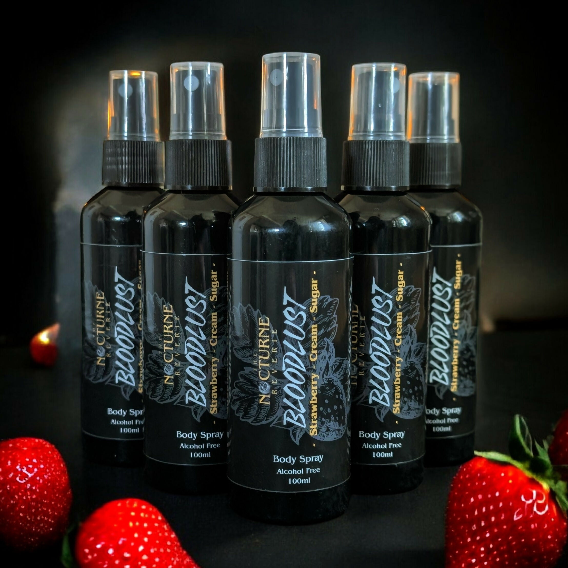 Strawberries & Cream Body Spray/Mist, Alcohol Free