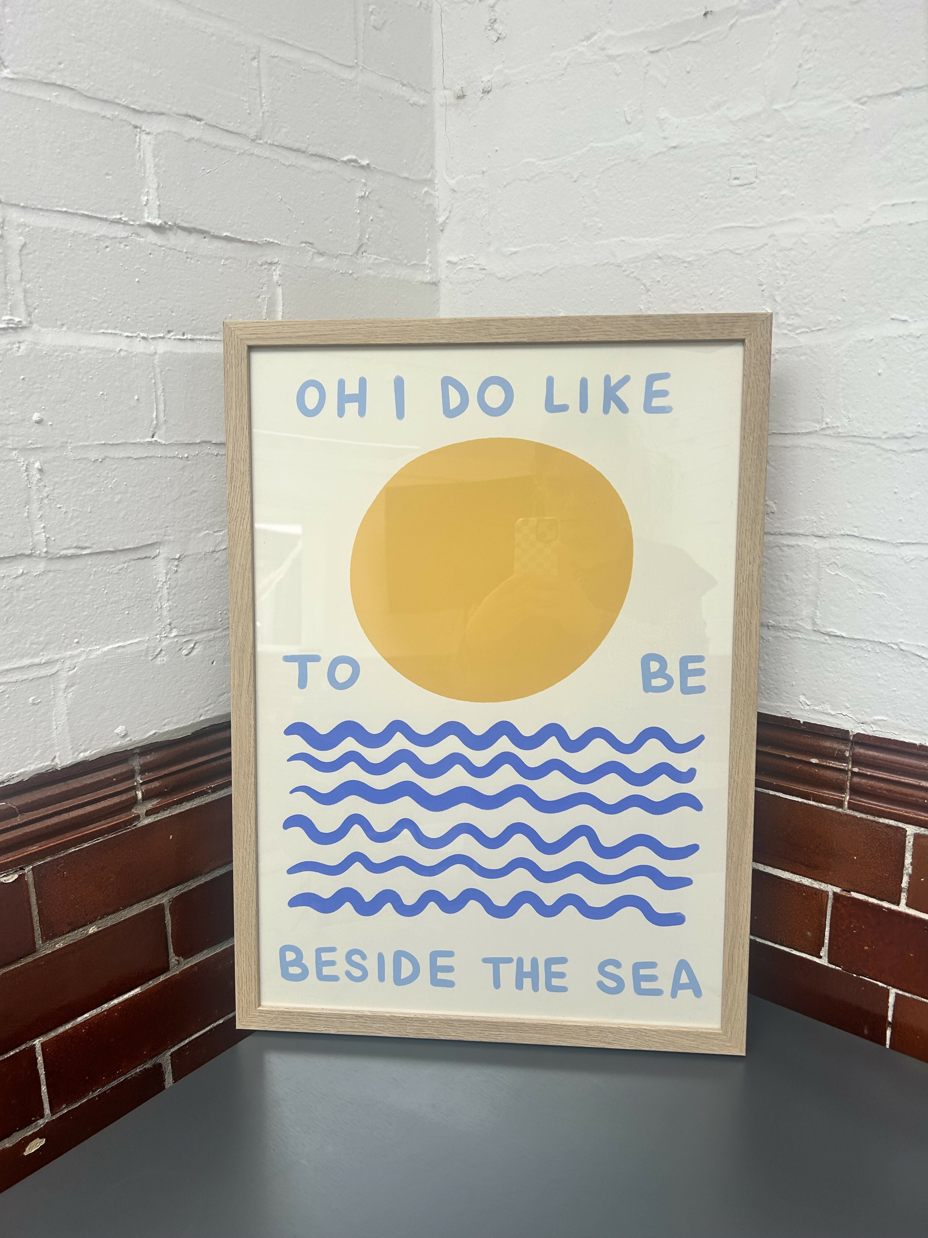 FRAMED Besides The Sea A2 Print