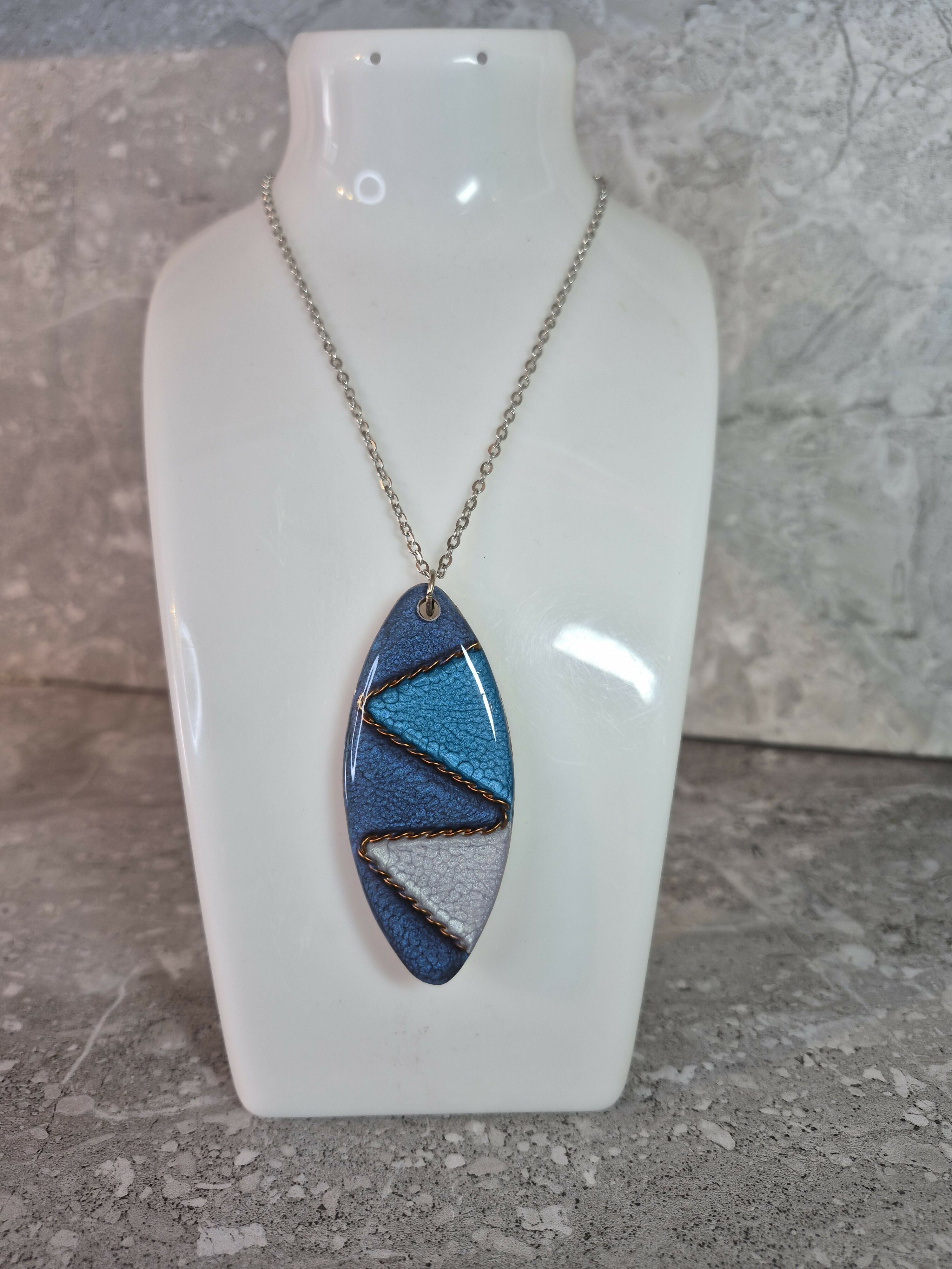 Unique Hand Crafted Oval Pendant